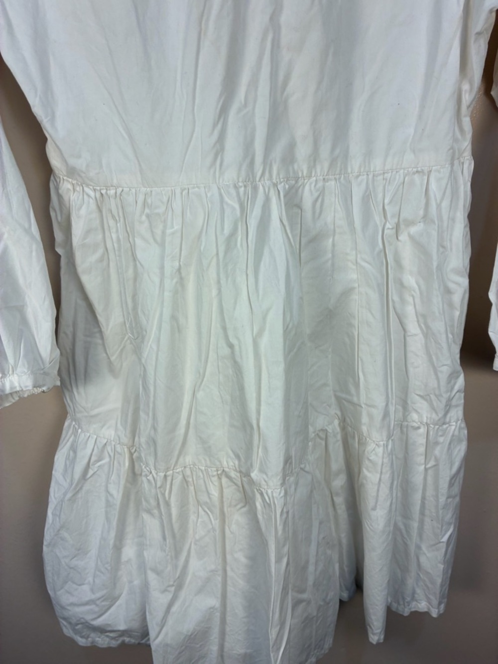 J.Crew White Cotton Tiered Dress - Picture 12 of 12